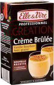 ELLE & VIRE Base pour Crème Brûlée 1 L