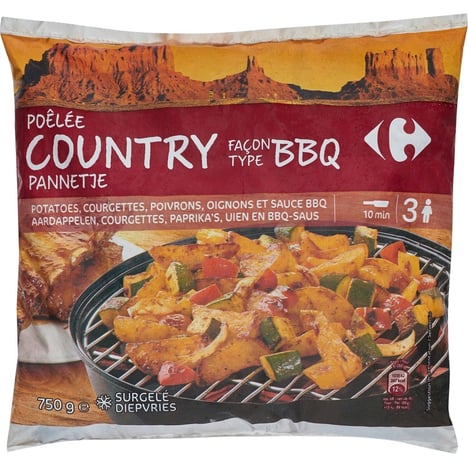 CARREFOUR Poêlée Légumes Country Surgelés 750 g