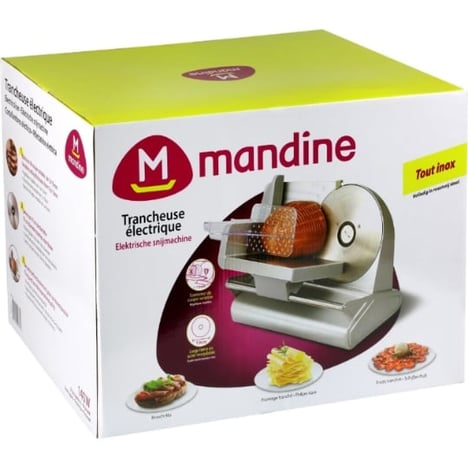 MANDINE Trancheuse Électrique MMS208-16 Argent