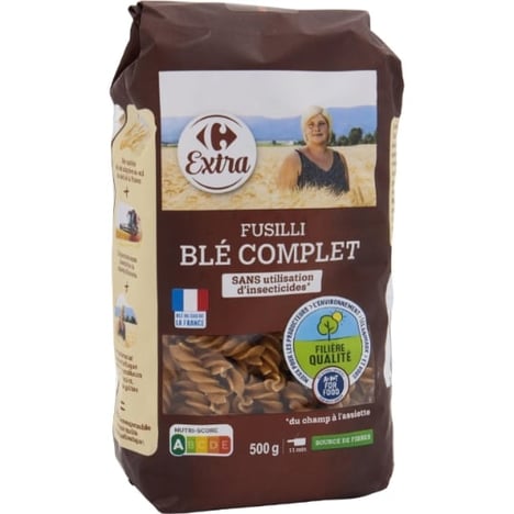 CARREFOUR Fusilli au Blé Complet 500 g