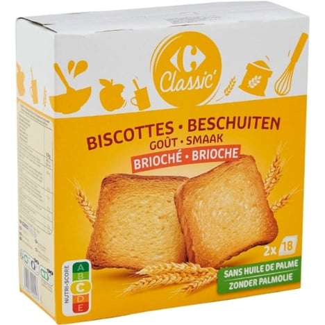 CARREFOUR Biscottes Briochées 300 g
