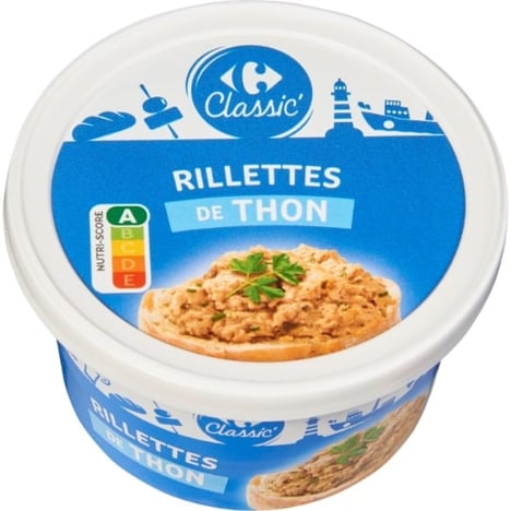 CARREFOUR Rillettes de Thon Format 1/6