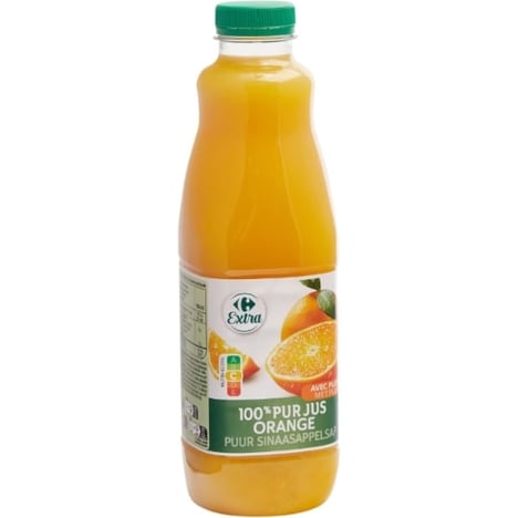 CARREFOUR Pur Jus D Orange 3% Pulpe Pet 1L