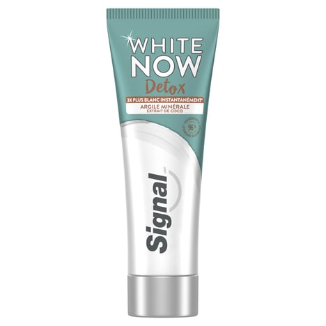 SIGNAL WHITE NOW Dentifrice Détox Argile & Coco 75 ml