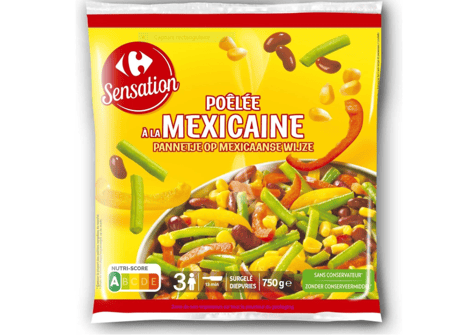 CARREFOUR SENSATION Poêlée Mexicaine Surgelée 750g