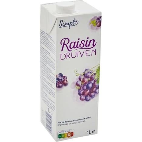 PP BLANC Jus de Raisin Pur 1 L
