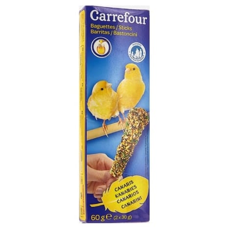 CARREFOUR Baguettes au Miel pour Canaris Pack de 2