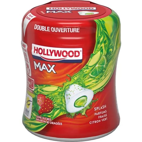 HOLLYWOOD Max Splash Citron Vert Sans Sucre 88g