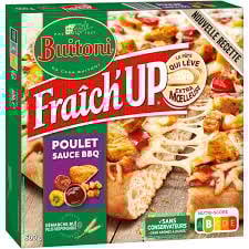 BUITONI Fraich'Up Pizza Poulet BBQ 600g