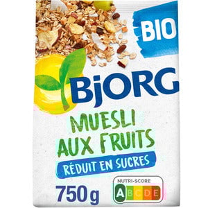 BJORG Muesli aux Fruits 750 g