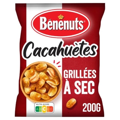 BÉNÉNUTS Cacahuètes Grillées à Sec 200 g