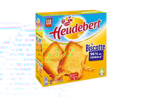 HEUDEBERT Biscottes Normales 34 Tranches 300g