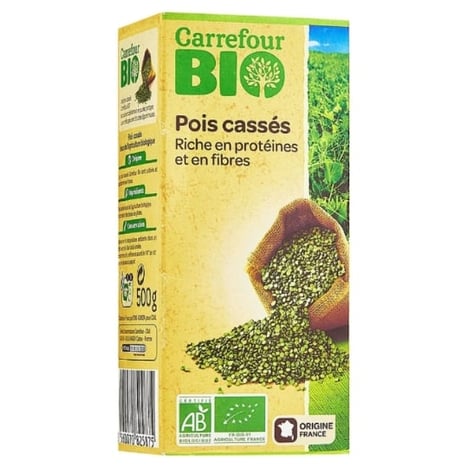 CARREFOUR BIO Pois Cassés 500g