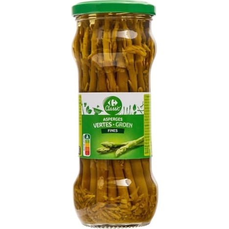 CARREFOUR Asperges Vertes Fines 370 ml