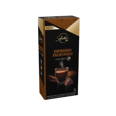 CARREFOUR Capsules Café Ristretto Corse Boîte de 10