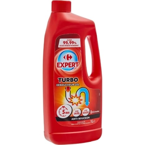 CARREFOUR Déboucheur Gel Turbo 1 L