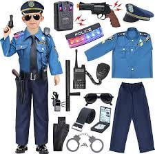 DÉGUISEMENT Costume de Policier avec Accessoires