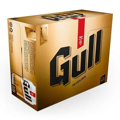Gull 0,33L 12pk dós AFHENDIST KALDUR