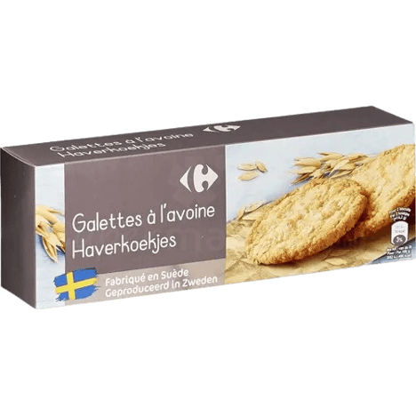 CARREFOUR Galettes à l'Avoine Nature 100g