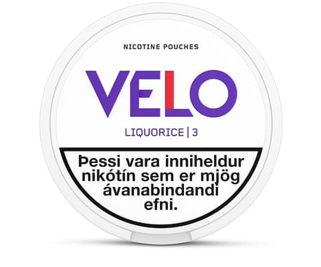 Velo Liquorice Strong 3 Lengja 5stk.