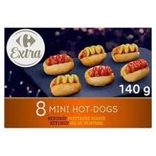 CARREFOUR Mini Hot Dog Apéritif 8 Pièces