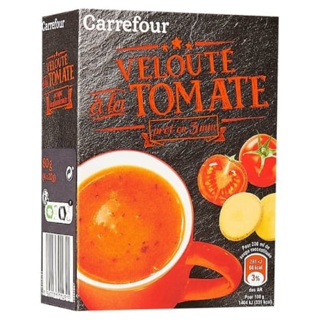 CARREFOUR Velouté de Tomate Pack de 4x20cl