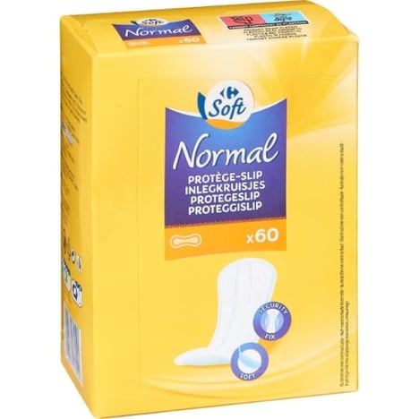 CARREFOUR Protège-Slips Normal à Plat Lot de 60