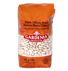 GARDENIA Haricots Blancs Oblongs 907g