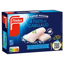 FINDUS Filets de Cabillaud Panés 4x100 g