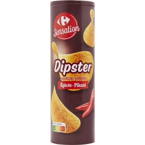 CARREFOUR Tuiles Dipster Épicées Pikant 175 g