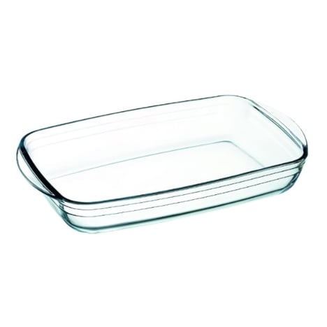CARREFOUR HOME Plat Rectangulaire en Verre 39x24cm