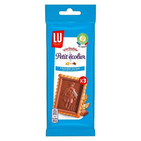 LU Petit Écolier Chocolat au Lait Lot de 3x37,5 g