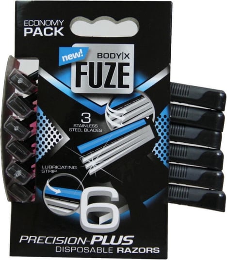 CARREFOUR SENCE Body-X Fuze Rasoirs Jetables Triple Lames Pack de 6