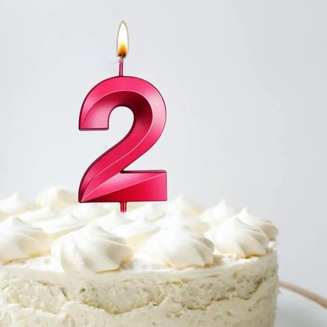 FÊTE Bougie d'Anniversaire N°5