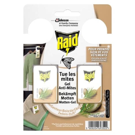 RAID Anti-Mites Gel Lavande Pack de 2x3 g
