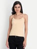 Aimly Women's Cotton Camisole Slip 3XL 1001 Pack of 3, Contains White, Black and Beige Color