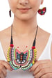 FabricaKraft Beautiful Colorful Butterfly Necklace & Earring Set – Aesthetic Minimalist Jewelry | Perfect Gift for Her