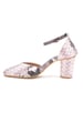 Sole house chic & sleek: snakeskin-print chunky heels for a bold, elegant look - perfect for parties, celebrations & special occasions.