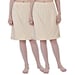 Aimly Women's Cotton Knee Length Skirt - Beige (Pack of 2)