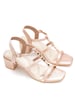 Sole House Glam Goddess Sandals: Gold Pyramid Embellishments for Bold Elegance - perfect for parties, celebrations & special occasions.