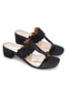 Sole House Midnight Black Chantilly Lace Block Heels