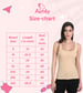 Aimly Women's Cotton Sleeveless Black & Beige Camisole Slip Spaghetti (2X-Large, Pack of 2) in Black and Beige Colors