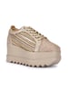 Anaar Gatsby Wedge Sneakers, Womens Festive, Special Occasion And Partywear Premium Shoes