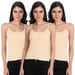 Aimly Women Cotton Camisole Pack of 3 in Beige Color