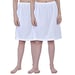 Aimly Women's Cotton Knee Length Skirt - White (Pack of 2)