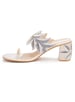 Sole House Fren Hand-Embroidered Cream Block Heels