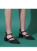 Sole House Midnight Edge Studded Pointed-Toe Block Heels