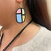 Fabricakraft Boho Clay Jewelry Set for Women | Handmade Pastel Necklace & Earrings | Geometric Artisan Jewelry | Unique Gift for Her