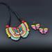 FabricaKraft Beautiful Colorful Butterfly Necklace & Earring Set – Aesthetic Minimalist Jewelry | Perfect Gift for Her