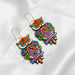 Fabricakraft Big Owl Earrings Set – Handmade Bohemian Drop Earrings | Terracotta Clay | Statement Gift for Her | Whimsical Owl Design